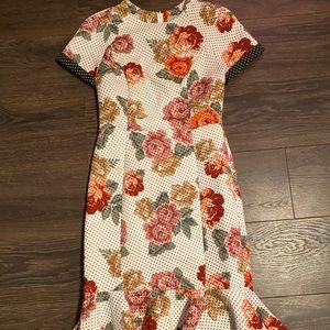 ASOS midi dress in a floral polka dot print